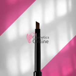 Pensula de unghii Staleks pentru gel, oblica, din par sintetic, lungime 7 mm, model NBE-10